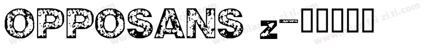 OPPOSANS z字体转换